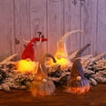 thumbnail image 3 of Décorations de Table de Noël Nains Éclairés Décorations de Table de Noël Nain (Gris), 3 of 6