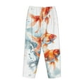 thumbnail image 5 of Balery Three Goldfish Watercolor Splash print Women's Pajama Pants,Ultra Lightweight Pjs,Lounge Pant-XX-Large, 5 of 9