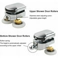 thumbnail image 2 of Shower Door Rollers, 25mm Diameter, Sliding Replacement, Fits 4-6mm Glass, 2 of 5