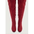 thumbnail image 4 of Women's Chunky Heel Over The Knee Boots with Side Zipper, 4 of 6