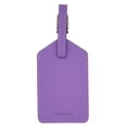 thumbnail image 5 of Light Purple Genuine Top Grain Leather Luggage Tag, 5 of 5