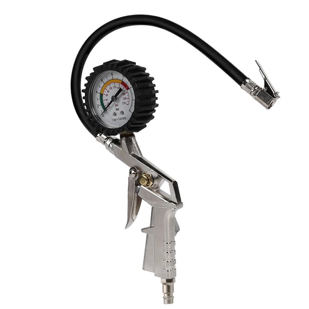 Medidor de presión de neumáticos de coche de 0-16bar probador de indicador de inflador de presión de aire de neumáticos JShteea Accesorios para autos y motos