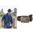 thumbnail image 2 of lanema Men Belt Cool TexasStyle Buckle Pants Belt Male Belt Vintage Western Waist Strap, 2 of 10