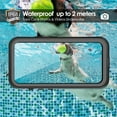 thumbnail image 3 of IP68 Waterproof Case for iPhone 13 Shockproof Rugged Case Built in Screen Protector Swimming Underwater Phone Cover Supprot Wireless Charging(6.1" Black), 3 of 10