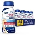 thumbnail image 1 of Ensure Plus Vanilla Nutrition Shake With Fiber | Meal Replacement Shake | Ready To Drink | 16g Protein and 27 Vitamins and Minerals | 8 fl oz - 24 Pack, 1 of 5