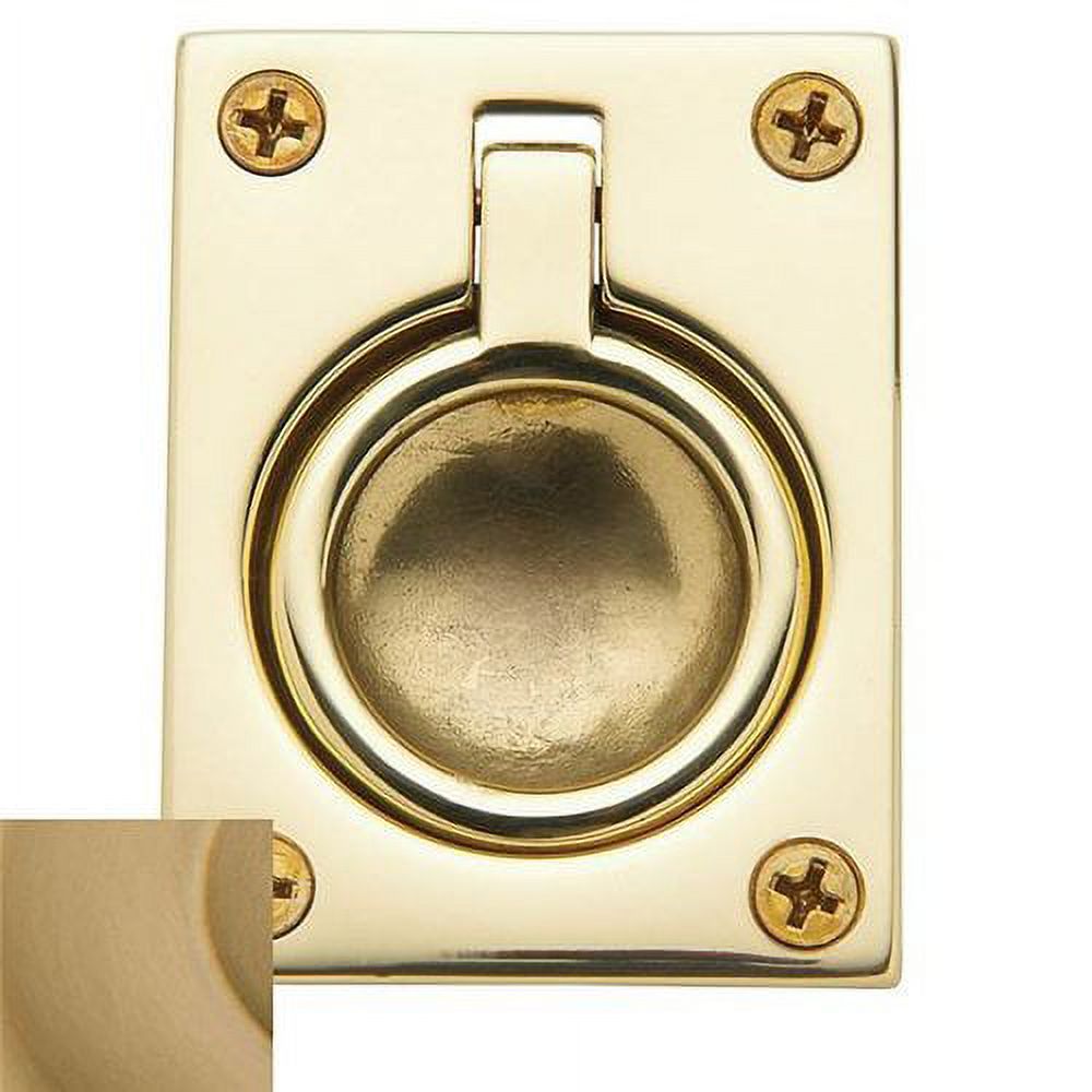 Baldwin 0394031 1.875 x 2.5 in. Flush Ring Pull&#44; Non-Lacquered Brass - image 4 of 7