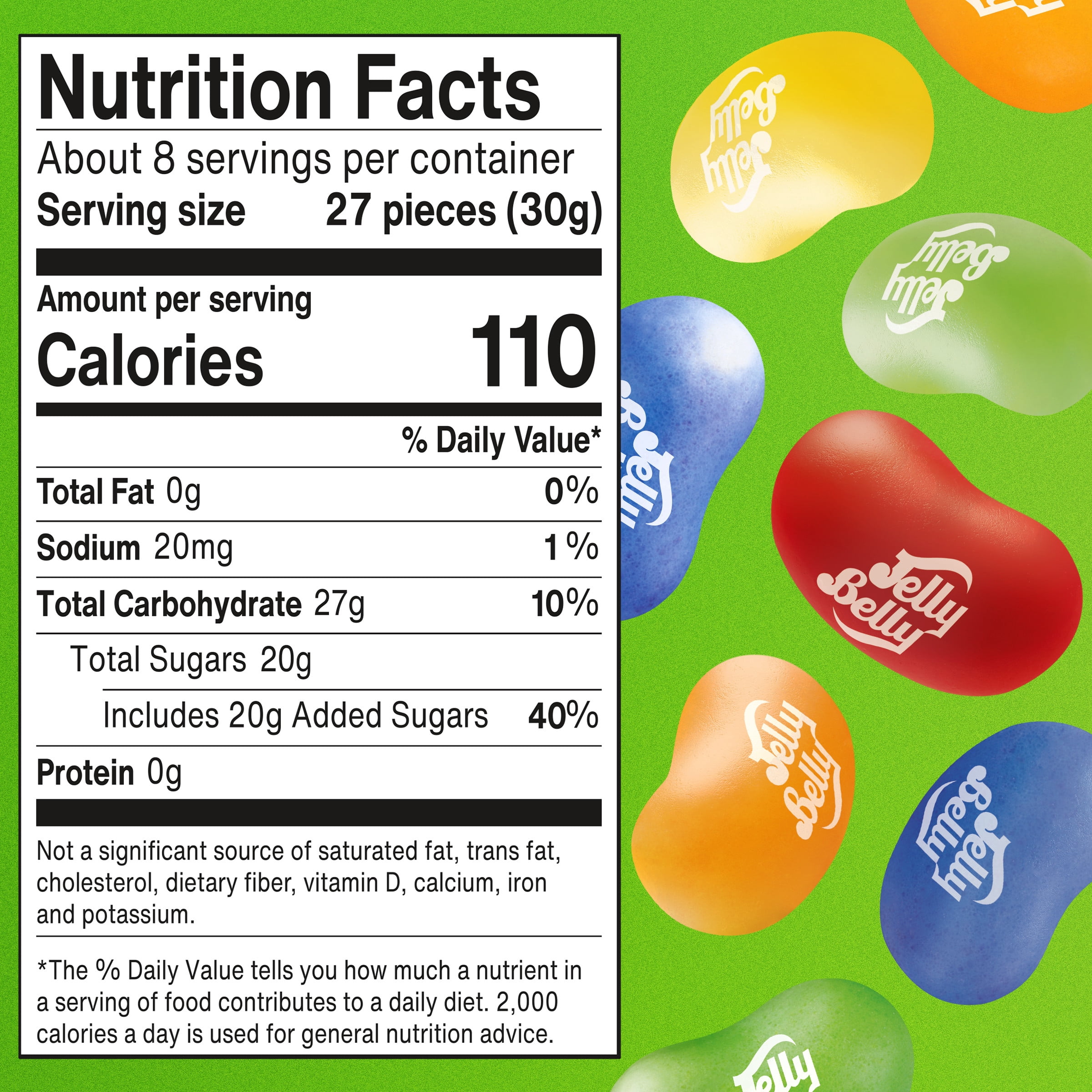 Jelly Belly Sour Jelly Bean Collection - 8 oz Pouch Bag, 10-Count Case - Genuine, Official, Straight from the Source