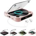 thumbnail image 1 of Portable Bluetooth CD Player with LED Display, 2026 New Portable Bluetooth CD Player, for Home, Car & Outdoor USB, SD/AUX/FM Radio, Hi-Fi Sound Rechargeable Wireless Compatible (Pink), 1 of 8