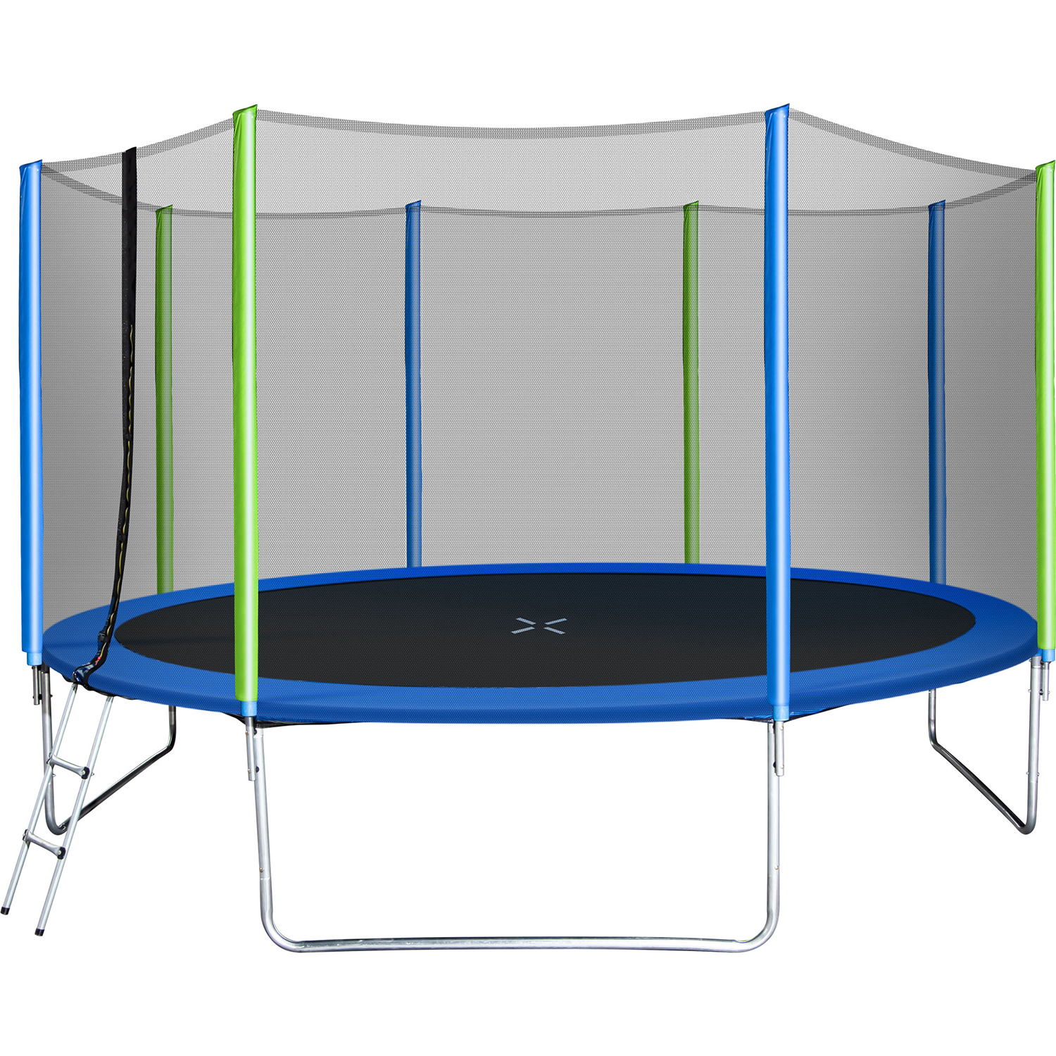 Kadyn 12FT Mini Small Trampolines, Polypropylene Jumping Trampoline with Safety Enclosure Net, Ladder and 8 Wind Stakesm, Round Outdoor Recreational Trampoline for Kids, Colorful Kadyn 12FT Mini Small Trampolines, Polypropylene Jumping Trampoline with Safety Enclosure Net, Ladder and 8 Wind Stakesm, Round Outdoor Recreational Trampoline for Kids, Colorful
