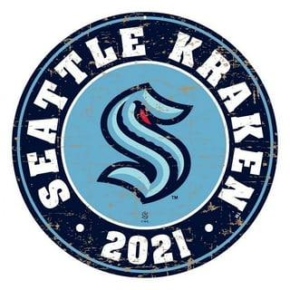 Seattle Kraken Unsigned Official Inaugural Season NHL Logo Hockey