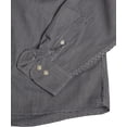 thumbnail image 4 of Van Heusen Mens Gingham Check Shirt, L, Black, 4 of 6
