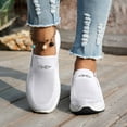thumbnail image 6 of Women‘s Stylish Walking Sneakers, Low-Profile Design with Shock Absorption, Fashion-Forward Comfort Shoes for City Exploration and Errands. White 36, 6 of 6
