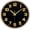Z-black Gold, variant on VIB Wall Clock, 8inch Modern Silent Non-Ticking Wall Clocks Battery Operated with Large Easy-to-Read Numbers Tempered Glass, Decorative Analog Clock for Bedroom Living Room Kitchen Gym,Black Gold
