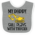 thumbnail image 3 of Inktastic Construction Daddy Still Plays with Trucks Boys or Girls Baby Bib, 3 of 4