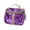 Purple bag, variant on NexTone New Retro Vintage Vanity Bag, Clear Makeup Organizer with Handle,Large Capacity Waterproof Makeup Organizer bag with Zipper,Travel Cosmetic & Skincare Storage Case for Ladies (Coffee)