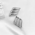 thumbnail image 4 of Chunky Gold Statement Earrings for Women,Fashion Large Geometric Wings Drop Earrings  Shell Wavy Dangle Earrings Trendy Jewelry Gifts, 4 of 14