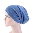thumbnail image 2 of Women's Satin Silk Lined Sleep Cap, Slouchy, Turban, Baggie, Yoga Beanie, Hair Cover, Chemo Hat, Night Sleepwear, for Teens, Adults, 2 of 4