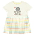 thumbnail image 3 of Inktastic Aunt and Uncle Love Me Nephew Girls Baby Dress, 3 of 5