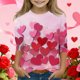 thumbnail image 1 of Blusas y camisas de manga larga con cuello redondo y estampado infantil, manga 3/4/cuello redondo tres cuartos, camisa y top para niños, top de poliéster para niños, 1 of 5