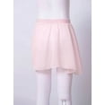 thumbnail image 4 of ZDHoor Girls Chiffon Pull On Ballet Dance Skirt Sheer Wrap Skirt Ballerina Dancewear,Sizes 2-16 Pink-B 7-8, 4 of 7