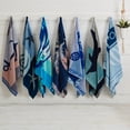 thumbnail image 5 of Great Bay Home Cotton Printed 2-Pack Beach Towel  (2 Pack- 30" x 60", Shark / Stripe), 5 of 6