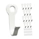 thumbnail image 2 of 15 ganchos de pared de hierro resistentes con clavos, multiusos, ahorran espacio. Blanco, 2 of 9