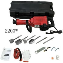 Garvee 2200W Demolition Jack Hammer Electric Concrete Breaker 1400 BPM W/ 6 Chisels Set