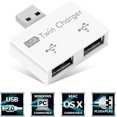 thumbnail image 3 of Mini 2.0 Usb Hub Adapter 2 Ports, Small Usb Splitter Male To 2 Female Adapter Portable Data Hub For Laptops Desktops Usb Flash Drives Sync Data Chargi, 3 of 5