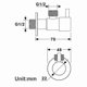 thumbnail image 2 of 304 Stainless Steel Water Stop Valve for Hot and Cold Water Bathroom Use Leak-Proof Design General Plumbing Accessory, 2 of 5