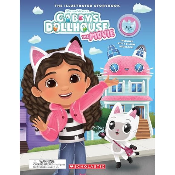 Pre-Owned Gabby's Dollhouse: The Movie (Gabby's Dollhouse: Storybook with Charm Necklace) (Hardcover) 1546172939 9781546172932