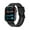 Black, variant on XJC ET587 smart watch, Bluetooth GPS men and women sports waterproof mode, .1.96-inch fitness exercise tracker, call/smart reminder