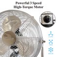 thumbnail image 2 of Optimus 12" Industrial Grade High Velocity 3-Speed Fan, White, 2 of 11