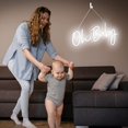 thumbnail image 5 of LINLIN Oh Baby Neon Light Signs, LED Neon Sign Wall Decor with Power Adapter& Dimmable Switch Neon Lamp for Party Wedding Home Decor Kid Bedroom Bar, 5 of 8