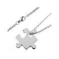 thumbnail image 3 of West Coast Jewelry Women's Stainless Steel Jigsaw Puzzle Piece Pendant Necklace, 3 of 4