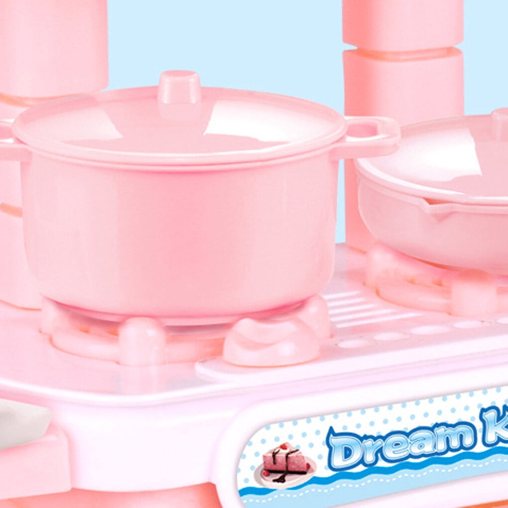Kids Kitchen Toys Pretend Play Cooking Toys Tableware Kids pretend play kitchen Sets Baby Toddlers Kitchen Simulation Toys