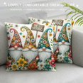 thumbnail image 3 of COMIO Hello Spring Throw Pillow Covers Gnome Blue Truck Flower Floral Home Sweet Home Summer Outdoor Farmhouse Decorations Decorative Throw Pillows Cases for Couch Sofa Decor, 3 of 5