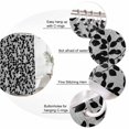 thumbnail image 6 of Grey Black Botanical Waterproof Fabric Shower Curtain,Pastoral Spring Floral Summer Art Waterproof Fabric Shower Curtain for Bathroom Curtains Bathtubs Shower Curtains with 12 Hooks Extra Long 72x96, 6 of 8