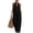 Black, variant on Women's Breathable Wide Leg Romper Soft Polyester Fabric Perfect For Spring Season Available In 6 Sizes From S To 3XL
