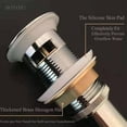 thumbnail image 3 of HAHDAXIA Pop Up Sink Drain with Overflow Bouncing Style Stopper Brass Polished Chrome for Bathroom, 3 of 7
