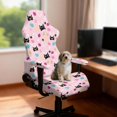thumbnail image 4 of HELLHERO Easter Egg Paw Prints Gaming Chair Covers with Armrest Cover for Office Home Office, Soft Anti-Scratch Spandex Computer Chairs Seat Slipcovers, 4 of 10