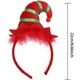 thumbnail image 2 of 2 piezas de diademas navideñas, diadema de sombrero de elfo multicolor con diseños de sombreros en 3D para fiestas navideñas y festivas, 2 of 5
