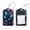 multicolored 2, variant on PhooArto 2 Pack Leather Luggage Tag with Stainless Steel Loop, Blue Butterfly Flowers Baggage Handbag Travel Suitcase Tags with Name ID Card Perfect to Quickly Spot Luggage Suitcase