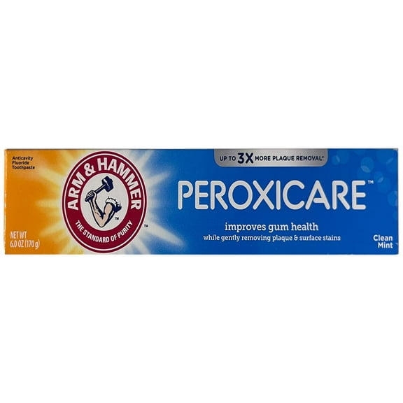 Arm & Hammer Peroxicare Deep Clean Toothpaste Clean Mint 6 Oz Pack Of 3