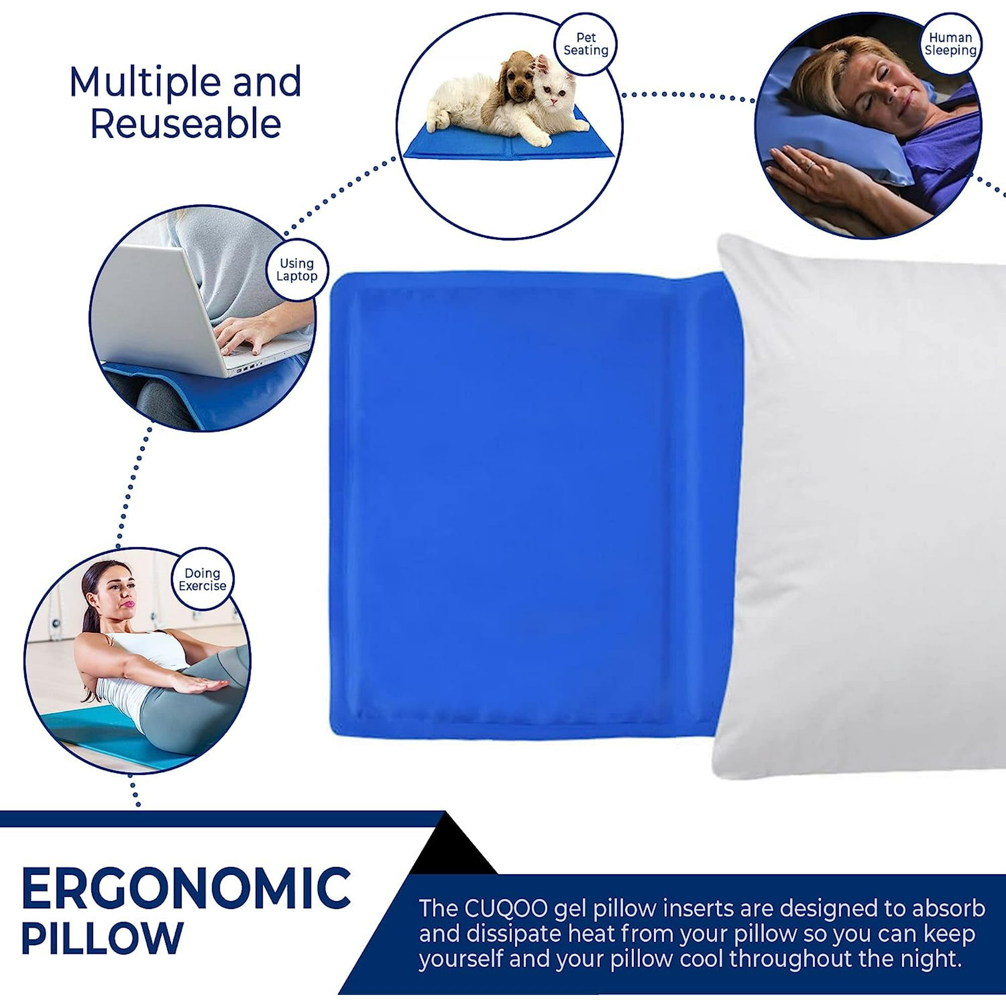 Blue gel pillow hot sale