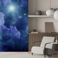 thumbnail image 2 of Idea4wall 2pcs Azure Nebula Galaxy Stick Wallpaper Removable Wall Murals Large Wall Stickers for Home Decoration, 108"x48", 2 of 5