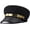 Black-gold, variant on Classic Chauffeur Hat for Men Women Unisex Captain Sailor Hat Newsboy Cap Costume Hats