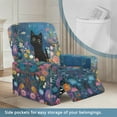 thumbnail image 3 of Xoenoiee Cat Daisy Flower Print Recliner Chair Covers, Stretch Reclining Cover, Recliner Sofa Slipcovers Jacquard Recliner Couch Covers Furniture Protector Covers for Pet Kid, 3 of 7