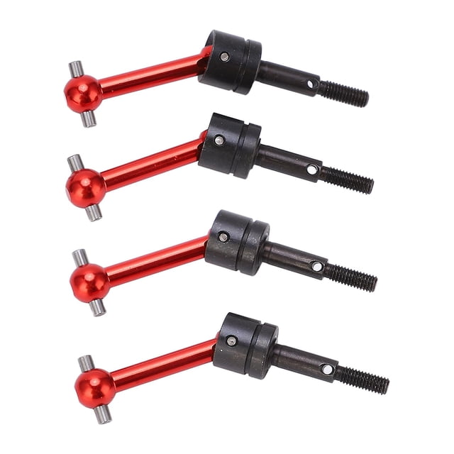 Lot de 4 arbres de transmission universels en métal CVD 70 mm pour Tamiya TT02 1/10 RC, pièces de mise à niveau, rouge