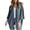 Dark Blue, variant on Women's Kimono Open Front Waffle Knit Cardigans Solid Sweater Batwing Sleeve Shawl Collared Soft Slouchy Cloak