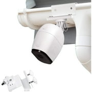 Wasserstein Weatherproof Gutter Mount for Arlo Pro/Pro2/Pro3/Pro4/Pro5s, Arlo HD, and Arlo Ultra/Ultra 2 - Greater Height for Your Arlo Cameras (White)